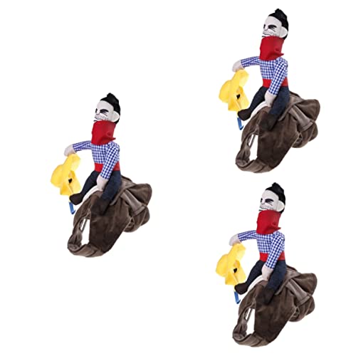 DOITOOL 3stücke Pet Costume Rider Outfit Für Hunde Lustiges Haustierkostüm Atmungsaktives Material Für Partys Halloween Und Fotoshootings DOITOOL 3stücke Pet Costume Rider Outfit Für Hunde Lustiges Haustierkostüm Atmungsaktives Material Für Partys Halloween Und Fotoshootings von DOITOOL