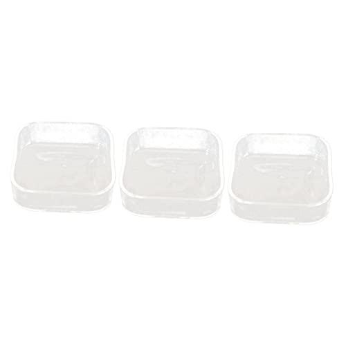 DOITOOL 3 Stücke Glas Reptilienfutter Wassernapf Mini Pet Feeder Schildkröte Feeder Feeder Bowl Tier Fütterung Container von DOITOOL