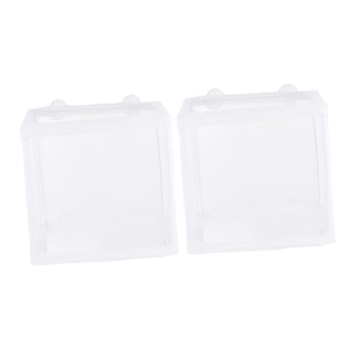 DOITOOL 2sets Kisten Fisch Tank Box Mesh Breeder Box Für Aquarium Home Tank Fall Weiß Größe S 2 Stücke * 2 von DOITOOL