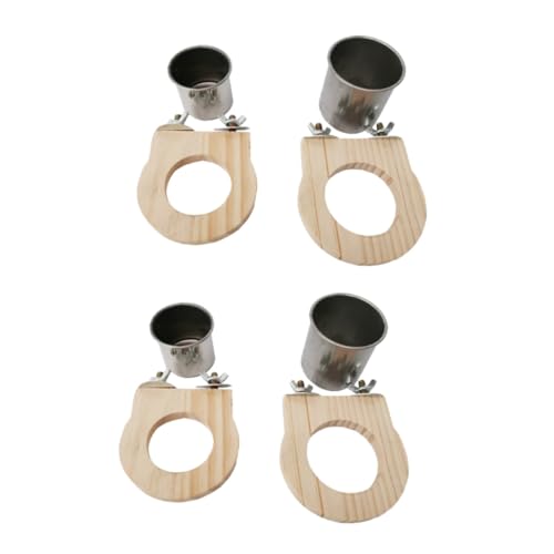 DOITOOL 4stücke Edelstahl Vogelfutterspender Set Teiliges Futter Und Wassernapf Für Vogelkäfige Hängendes Design Leicht Zu Reinigen Für Papageien Wellensittiche Und Nymphensittiche DOITOOL 4stücke Edelstahl Vogelfutterspender Set Teiliges Futter Und Wassernapf Für Vogelkäfige Hängendes Design Leicht Zu Reinigen Für Papageien Wellensittiche Und Nymphensittiche von DOITOOL
