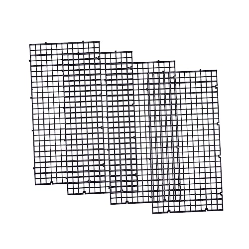 DOITOOL 4pcs Große Fisch Net Aquarium Segregation Bord Schwarz Fishtank Aquarium Zubehör Fisch Net Abdeckung von DOITOOL