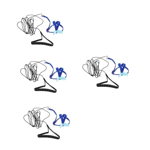 DOITOOL 4-teiliges Set Papagei Fliegendes Seil Papagei Flugleine Trainingsgeschirr Für Papageien Verstellbarer Trainingsgurt Bärtiges Drachengeschirr Vogeltrainingsleine Bahn Stoff Flügel von DOITOOL
