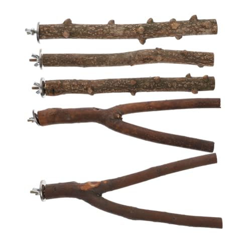 DOITOOL 5stücke Teiliges Papageien Sitzstangen Natürlichem Kletterstangen Für Vögel Geeignet Für Sittiche Nymphensittiche Und Andere Kleine Haustiere Lange Perch Sticks DOITOOL 5stücke Teiliges Papageien Sitzstangen Natürlichem Kletterstangen Für Vögel Geeignet Für Sittiche Nymphensittiche Und Andere Kleine Haustiere Lange Perch Sticks von DOITOOL