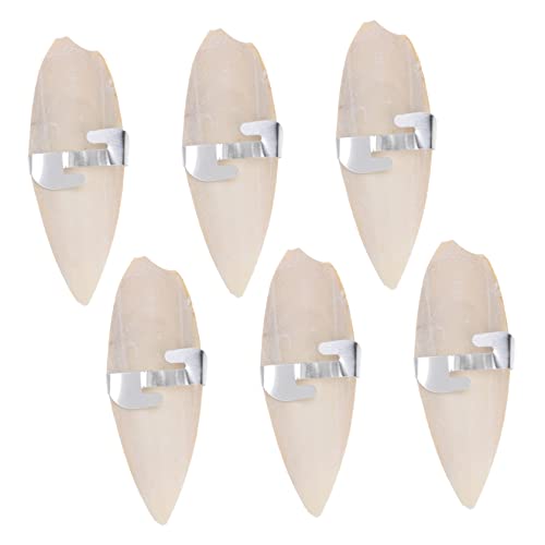 DOITOOL 6 Satz Cuttlebone Kauspielzeug Sepiaschale Biss Spielzeug Schildkröten Zubehör Sepiaschale Für Schnecken Sepiaschale Für Sittiche Sepiaschale Groß Hölzern Aquarium Weiß von DOITOOL