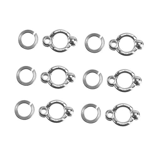 DOITOOL Papagei Fuß Öffnung Clip 6 Pcs Edelstahl Papagei Fuß Ringe Vogel Bein Bands Sicher von DOITOOL