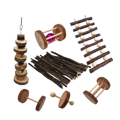 DOITOOL Kauspielzeug Für Papageien 7 Stück Aus Holz Kauspielzeug Für Haustiere Molaren-beißstab Für Papageien Hamster Kleintiere DOITOOL Kauspielzeug Für Papageien 7 Stück Aus Holz Kauspielzeug Für Haustiere Molaren-beißstab Für Papageien Hamster Kleintiere von DOITOOL