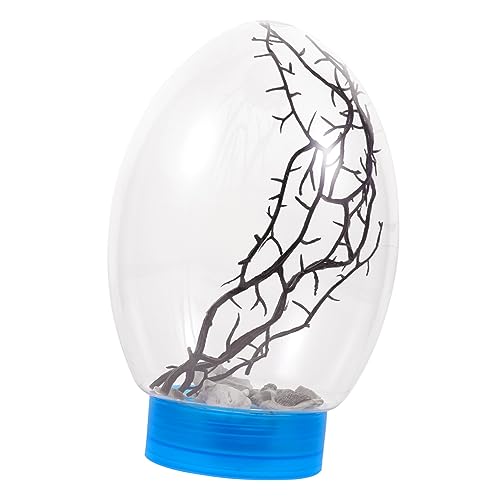 DOITOOL Aquarium Mit Led-licht Garnelen Ökosystem Ecosphere Geschlossenes Ökosystem Mini-Aquarium Biosphäre Ökosystem Mini-ecosphere-tank Desktop-Aquarium Haushalt Base Plastik Rotieren von DOITOOL