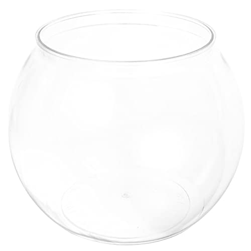 DOITOOL Aquarium Fischglas Für Goldfische Terrarium Runde Vase Aus Glas Fischschalen Für Tafelaufsätze Vasen Für Tafelaufsätze Großes Fischglas Aus Glas Wassertank Klein Büro Plastik von DOITOOL