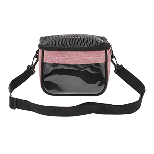 DOITOOL Hamster Aus Tasche Kleiner Haustierträger Täglicher Meerschweinchenträger Eichhörnchen-Chinchilla Mini-zubehör Multifunktion Oxford-Stoff Rosa Tasche Zum Mitnehmen von DOITOOL