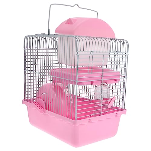 DOITOOL Hamsterkäfig Haustierversteck Haustiernest Hamster-reisekäfig Kleines Hauszubehör Haustierhaus Hamster Ratte Igelhaus Plastik Reisen Kleiner Hamster Automatischer Trinkbrunnen von DOITOOL