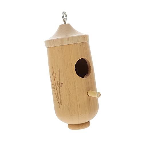 DOITOOL Holzkolibri Ornament Zubehör Papagei Kanarienvogel Holzfink Vögel Zaunkönig Balkonschaukel Außen Unvollendet Außen Innen Vogel Vogelhaus Hof Futterhaus Dekoration Nest Käfig von DOITOOL