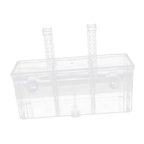 DOITOOL Kasten Inkubationsbox Plastikfischglas Fischei Aufzuchtbecken für Guppys Zuchthalter Inkubator für Fischbrütereien Schlüpfinkubator Jungfische Container Aquarium Isolationsbox Weiß von DOITOOL