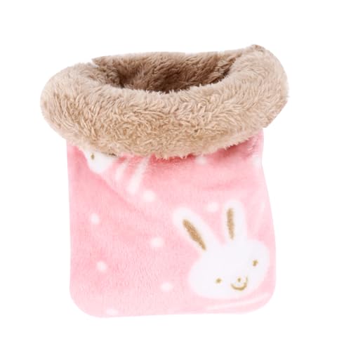 DOITOOL Baumwollnest für kleine Haustiere Winterschlafbeutel für Haustiere kleines hundespielzeug Spielzeuge Schlafsack Hamster Winterbett Fleece-Haustiernest Igel Eichhörnchen Käfig Möbel von DOITOOL