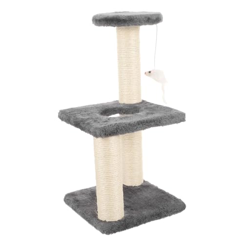 DOITOOL Klettergerüst Für Katzen Katzenkratzbrett Kratzbaum Für Den Haushalt Katzenspielzeug Dekorativer Katzenkratzbaum Verschleißfester Katzenkratzer Kratzbäume Haustier Katze MDF Pole von DOITOOL