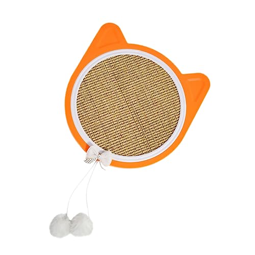 DOITOOL Kätzchen-kratzbrett Katzenkratzbrett Sisal-pad Katzenspielzeug für Den Innenbereich Kätzchen-Spielzeug Ausziehbarer Kratzbaum Farbe Orange von DOITOOL