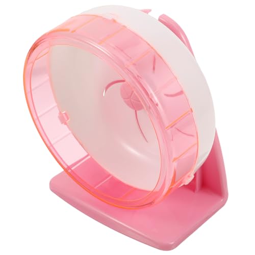 DOITOOL Spielzeug Laufrad für Hamster Hamster-Laufrad Mauslaufrad Spielzeuge Hamster-Accessoire Rattenrad für den Haushalt Goldener Bär Laufband schmücken Igel funkeln Plastik Rosa von DOITOOL