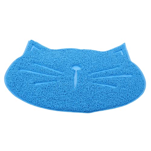 DOITOOL Katzenmatten Matte in Katzenform Kätzchen Untersetzer Hundenapfmatte Hundenäpfe Katzenstreumatte Futtermatte für Hunde Hundematte zum Füttern Wasser aufnehmen Katzenfutter PVC von DOITOOL