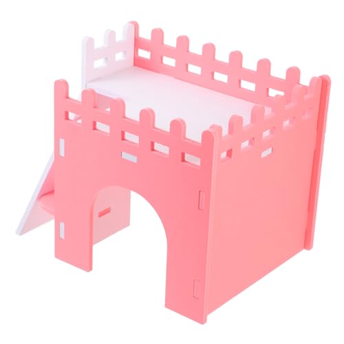 DOITOOL Meerschweinchenhaus Rattenversteck Mini Hamsterbett Kleintierhaus Bett Haustierkäfig-Spielplatz Spielplatz Für Haustierkäfige Hamsterbett Für Schweine Schlafendes Nest Igel PVC von DOITOOL