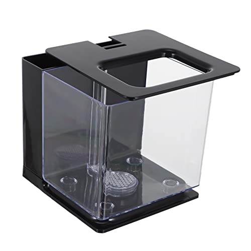 DOITOOL Mini-Aquarium Transparentes Aquarium Desktop-Aquarium Brut Brut Tank Arbeitssparendes Aquarium Tischfischbecken Behälter Für Die Fischaufzucht Inkubationsbecken Büro Acryl Klein von DOITOOL