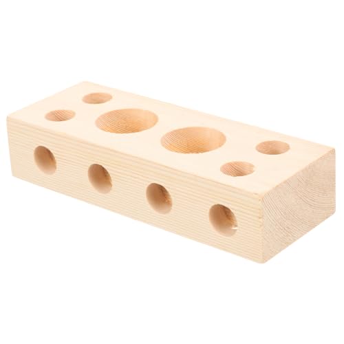 DOITOOL Papagei Kauspielzeug Vogel-Puzzle-futtersuchspielzeug Beißspielzeug Für Papageien Aus Kauspielzeug Für Vögel Vogel Kauspielzeug Aus Holz Stehplattform Hölzern Xuanfeng Halbe Höhe von DOITOOL