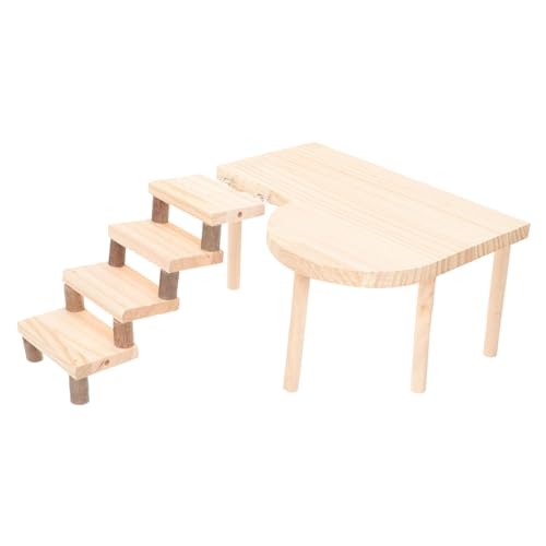 DOITOOL Hamsterspielzeug Aus Holz Spielzeug Für Hamsterk?fige Rattenspielzeug Für Hausratten Kauspielzeug Für Kaninchen Hamster- Kletterleiter Schaukelspielzeug Papagei Goldener Bär Vögel von DOITOOL