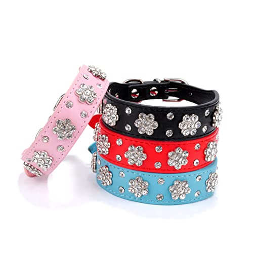 DOITOOL Hundehalsband Aus Leder Mit Akzenten Bequem Und Für Mittelgroße Und Große Hunde DOITOOL Hundehalsband Aus Leder Mit Akzenten Bequem Und Für Mittelgroße Und Große Hunde von DOITOOL