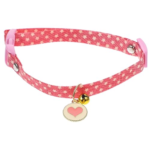 DOITOOL Sommerliche Außendekoration Sommerdeko Welpen Welpenhalsband Dekoratives Haustierhalsband Katze Tragbares Katzenhalsband Einstellbar Die Klingel Polyester von DOITOOL