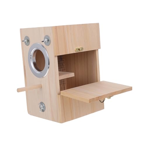 DOITOOL Vogel Zucht Nistkasten Naturholz Für Wellensittiche Und Papageien Brutkasten Für Nesttraining Und Natürliche Fortpflanzung Und Einfach Zu Reinigen DOITOOL Vogel Zucht Nistkasten Naturholz Für Wellensittiche Und Papageien Brutkasten Für Nesttraining Und Natürliche Fortpflanzung Und Einfach Zu Reinigen von DOITOOL