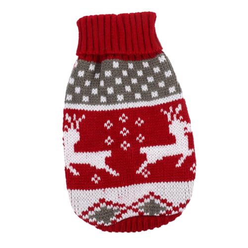 DOITOOL Weihnachten-Haustier-Pullover Warmes Welpenkostüm Winterkleidung Für Weihnachtspullover Für Welpen Warme Hundekleidung Welpenweste Outfits Herbst Und Winter Zubehör Wollacryl von DOITOOL