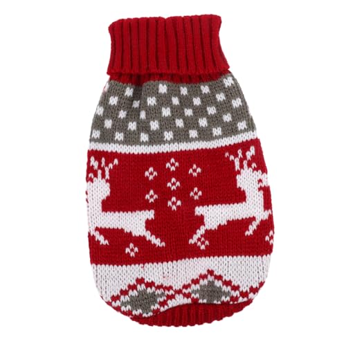 DOITOOL Weihnachten-Haustier-Pullover Winterkleidung Für Hunde Entzückender Winterpullover Für Haustiere Warme Kleidung Für Welpen Weihnachtsoutfit Für Haushalt Haustierzubehör Wollacryl von DOITOOL