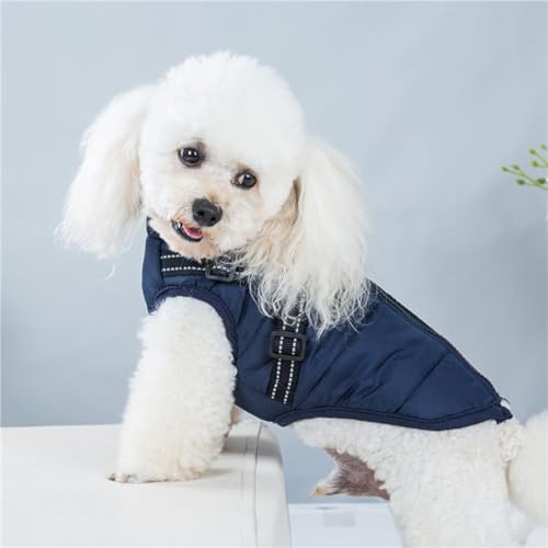 DOKLY Hunde-Wintermantel,warme Jacke,wasserdicht,Hundekleidung,Mantel,warme Winterjacke mit Geschirr für kleine,mittelgroße und große Kleidung,kleine Hundemantel,wasserdichte Winterjacke,warme Weste von DOKLY