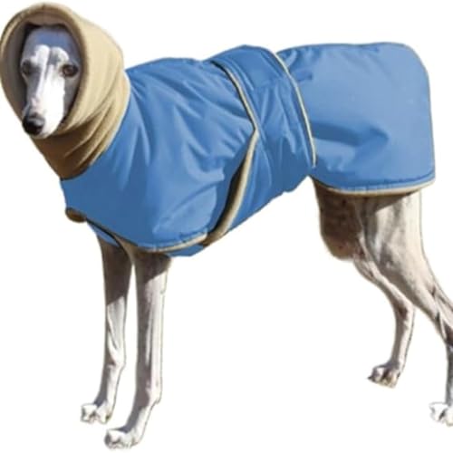 DOKLY Whippet Mantel Winterwarme Hundejacke,Haustier-Hundekleidung, Baumwollkleidung, Wintermantel, Binden der Taille, bequemes Tragen, Mitnehmen for italienischen Windhund,A-4XL von DOKLY