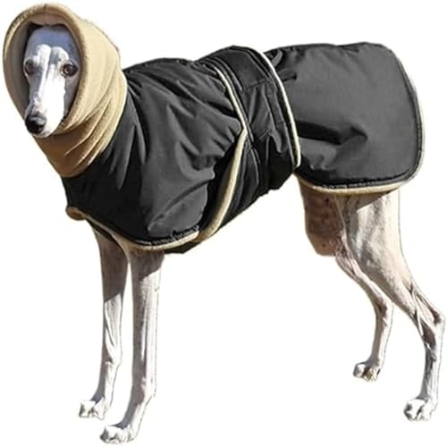 DOKLY Whippet Mantel Winterwarme Hundejacke,Haustier-Hundekleidung, Baumwollkleidung, Wintermantel, Binden der Taille, bequemes Tragen, Mitnehmen for italienischen Windhund,B-S von DOKLY