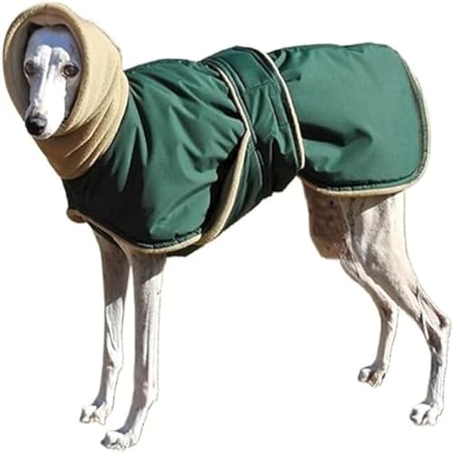 DOKLY Whippet Mantel Winterwarme Hundejacke,Haustier-Hundekleidung, Baumwollkleidung, Wintermantel, Binden der Taille, bequemes Tragen, Mitnehmen for italienischen Windhund,E-4XL von DOKLY