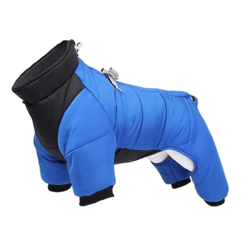 Winter Warme Hundekleidung,Hundemantel Hund Mantel Mit D Ring Warm Haustier Kleidung Für Mittelhunde Welpen Jacke Hund Mantel Vier Bein Overall von DOKLY