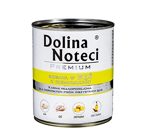 Dolina Noteci Dog Trockenfutter für Hunde, 800 g Gans/Potatka Can / 12 von DOLINA NOTECI