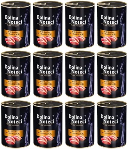 Dolina Noteci Glutenfrei Premium Nassfutter für Katzen Reich an Ente 400g (12-er Pack) von DOLINA NOTECI