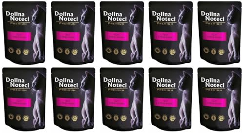 Dolina Noteci Glutenfrei Premium Nassfutter für Katzen mit Putenbrustfilet 85g (10-er Pack) von DOLINA NOTECI