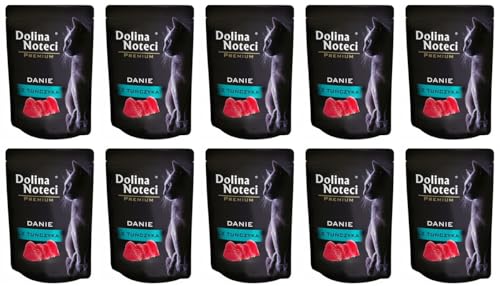 Dolina Noteci Glutenfrei Premium Nassfutter für Katzen mit Thunfisch 85g (10-er Pack) von DOLINA NOTECI