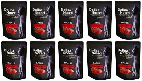 Dolina Noteci Glutenfrei Premium Nassfutter für sterilisierte Katzen - Rindfleischgericht 85g (10-er Pack) von DOLINA NOTECI