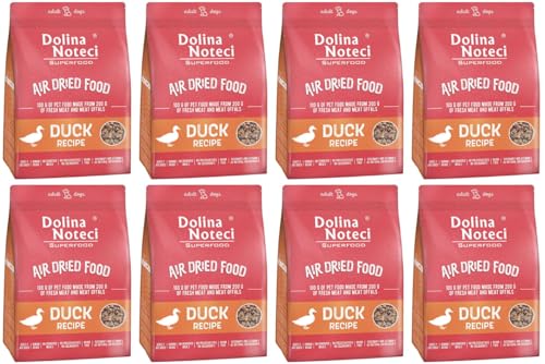 Dolina Noteci Glutenfrei Superfood Trockenfutter für Hunde - Entengericht 1kg (8-er Pack) von DOLINA NOTECI