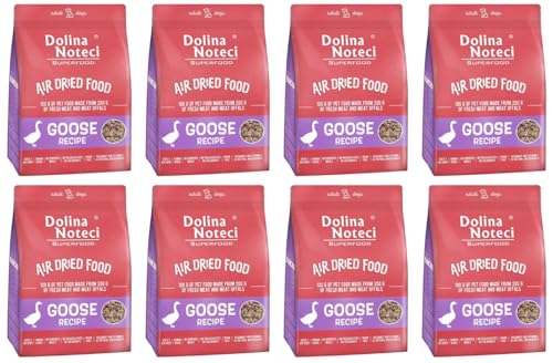 Dolina Noteci Glutenfrei Superfood Trockenfutter für Hunde - Gänsefleischgericht 1kg (4-er Pack) von DOLINA NOTECI