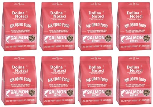 Dolina Noteci Glutenfrei Superfood Trockenfutter für Hunde - Lachsgericht 1kg (8-er Pack) von DOLINA NOTECI