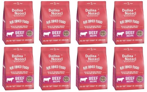 Dolina Noteci Glutenfrei Superfood Trockenfutter für Hunde - Rindfleischgericht 1kg (8-er Pack) von DOLINA NOTECI