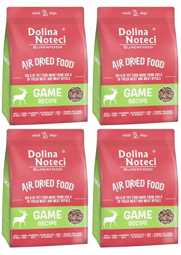 Dolina Noteci Glutenfrei Superfood Trockenfutter für Hunde - Wildgericht 1kg (4-er Pack) von DOLINA NOTECI