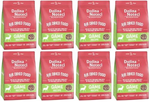 Dolina Noteci Glutenfrei Superfood Trockenfutter für Hunde - Wildgericht 1kg (8-er Pack) von DOLINA NOTECI