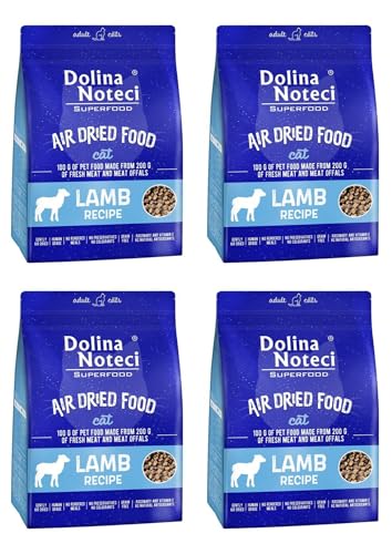 Dolina Noteci Glutenfrei Superfood Trockenfutter für Katzen - Lammgericht 1kg (4-er pack) von DOLINA NOTECI