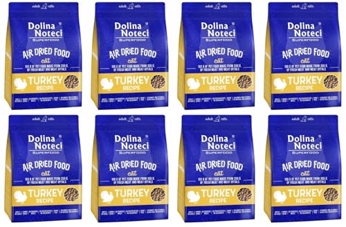 Dolina Noteci Glutenfrei Superfood Trockenfutter für Katzen - Putengericht 1kg (8-er pack) von DOLINA NOTECI