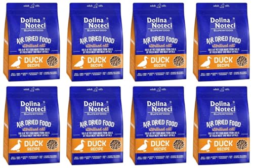 Dolina Noteci Glutenfrei Superfood Trockenfutter für sterilisierte Katzen - Entengericht 1kg (8-er pack) von DOLINA NOTECI