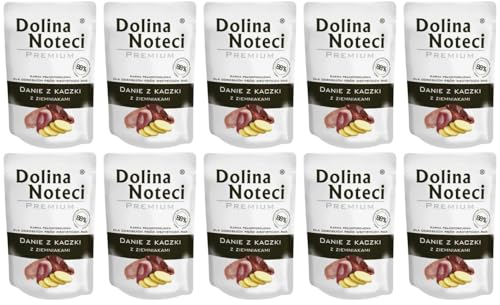 Dolina Noteci Premium - Entengericht mit Kartoffeln - Glutenfrei Nassfutter für Hunde 300g (10-er pack) von DOLINA NOTECI